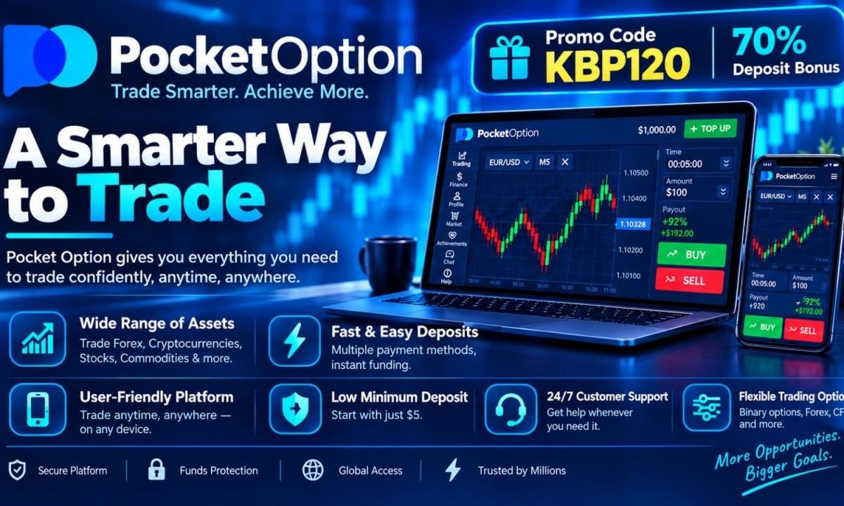Pocket Option Promo Code KBP120: What the 70% Bonus Really Means